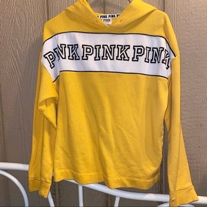 PINK yellow sweatshirt
